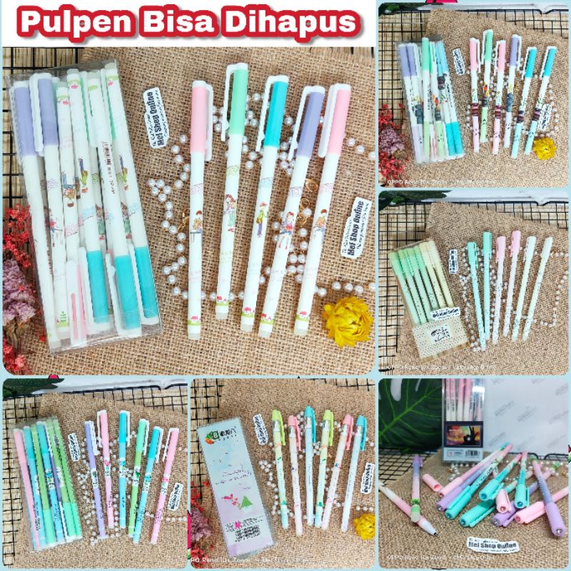 

Pulpen Hapus / Pulpen Bisa dihapus (12Pcs) Cute Fancy Lucu