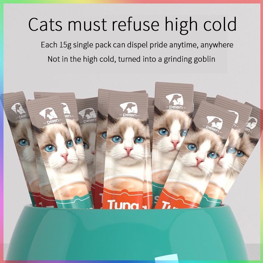 PEIEN STRIP KUCING: Makanan Ringan Kucing, Bar 15g. Cocok untuk Anak Kucing &amp; Kucing Dewasa!