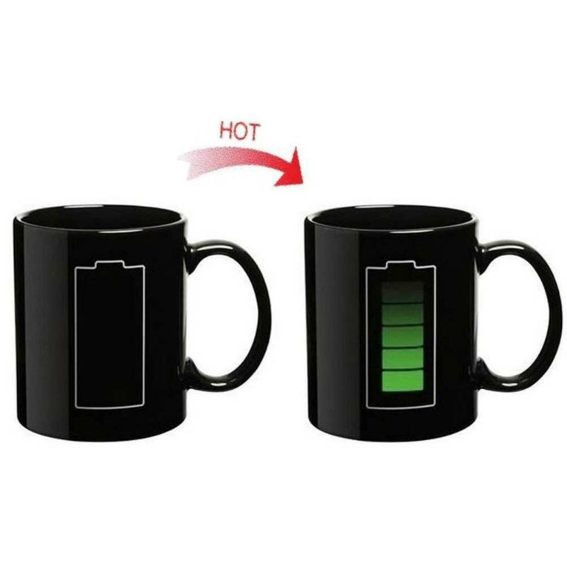 Magic Mug Cangkir Sensitif Suhu Motif Bohlam 400ml