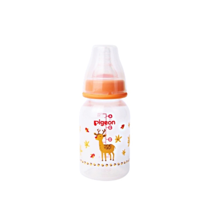 Pigeon Botol Susu Peristaltic Nipple Round Nursing Bottle PP RP Slim Neck Deer Kijang 120ml