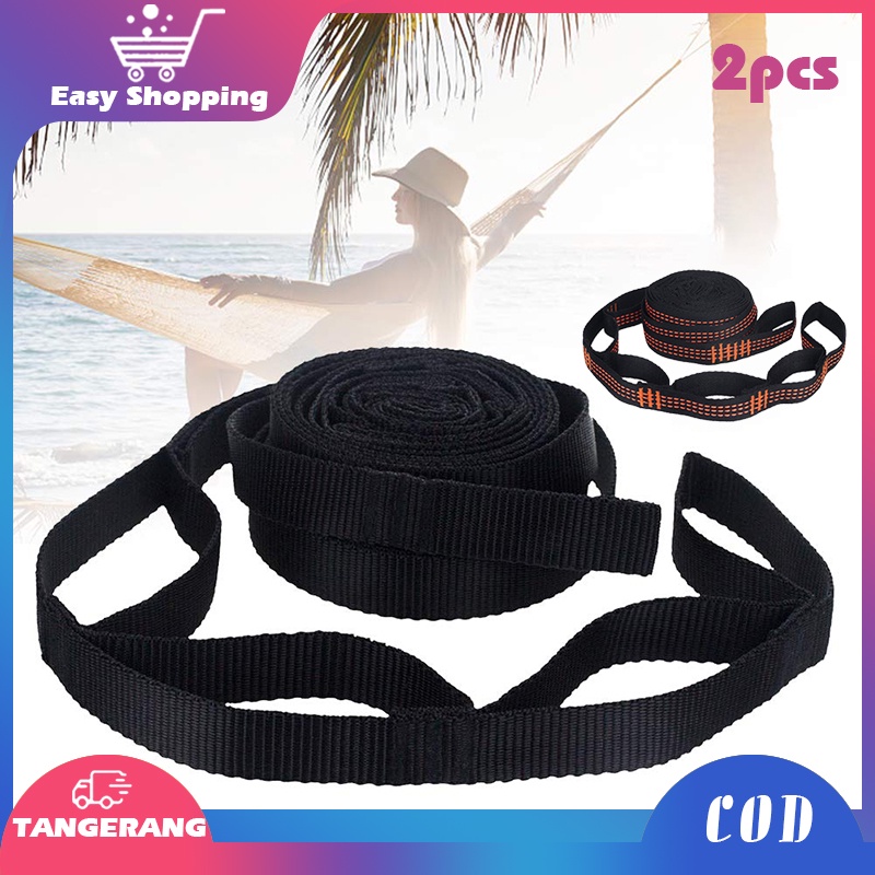 2pcs Strap Hammock/Hammock Rope/Webing Hammock/Tempat Tidur Gantung Untuk Outdoor Camping Taman