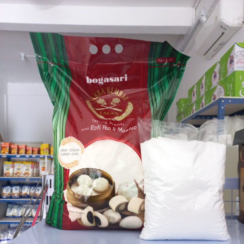 

Tepung cakra kembar emas untuk Roti Pao & Mantao 1kg