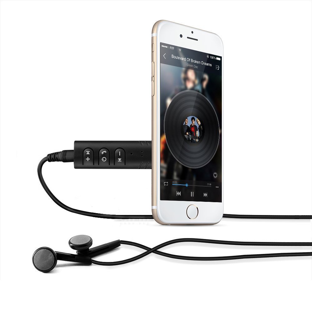EASYIDEA Wireless Bluetooth Audio Receiver Adapter 3.5mm - BT-450 - Black