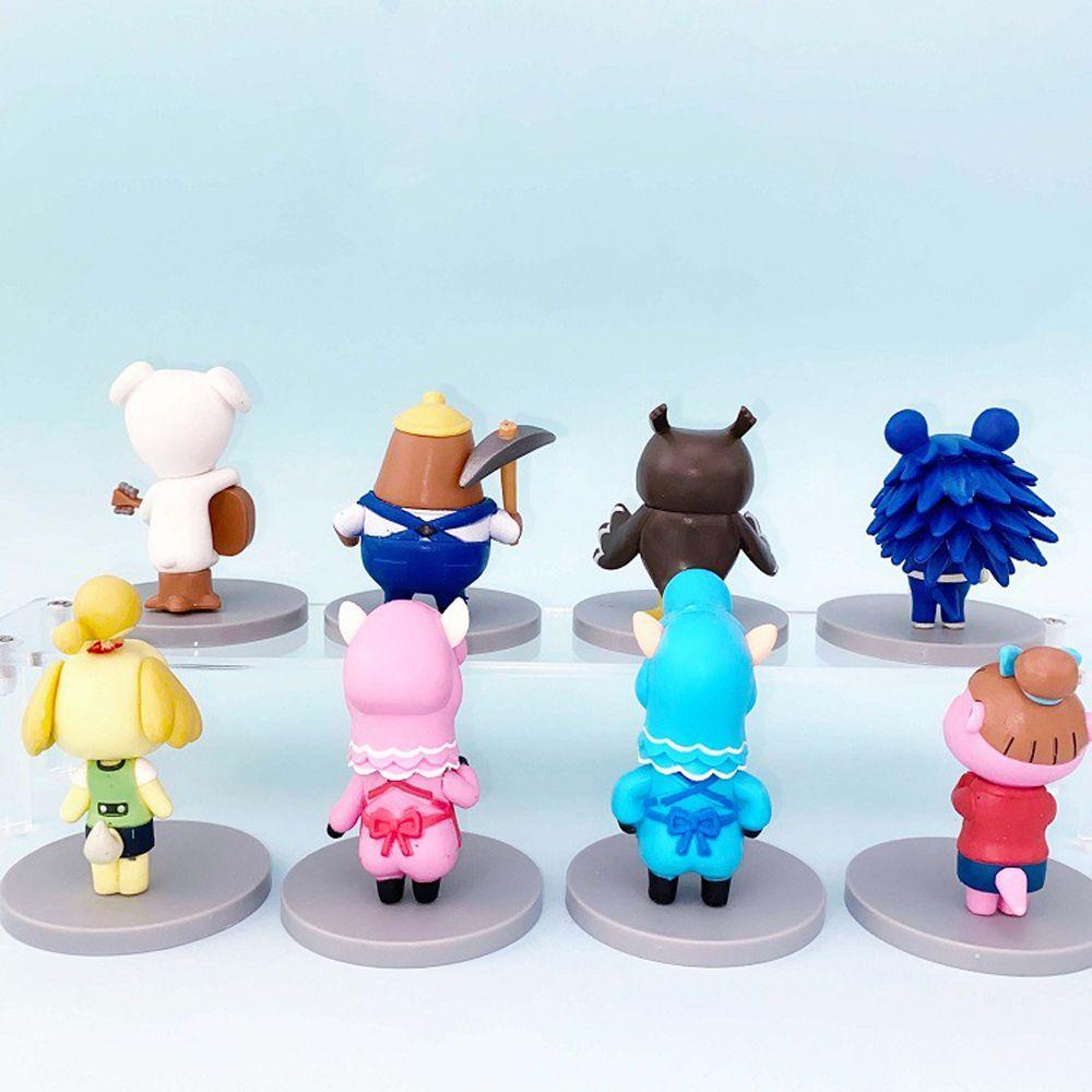 [Elegan] Animal Crossing Action Figure Kawaii Lucu Mainan Anak Ornamen Kartun Dekorasi Desktop Angka Anime