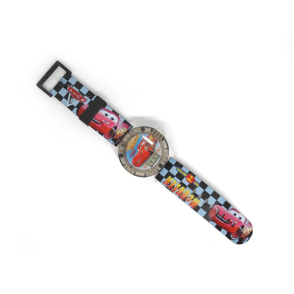 Promo Terbaru! JAM TANGAN ANAK LAKI LAKI PROYEKTOR CARS MCQUEEN LASER HOLOGRAM LAMPU