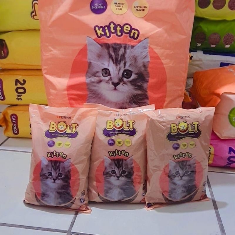 BOLT CAT KITTEN REPACK 1KG PAKET 10KG (gojek)