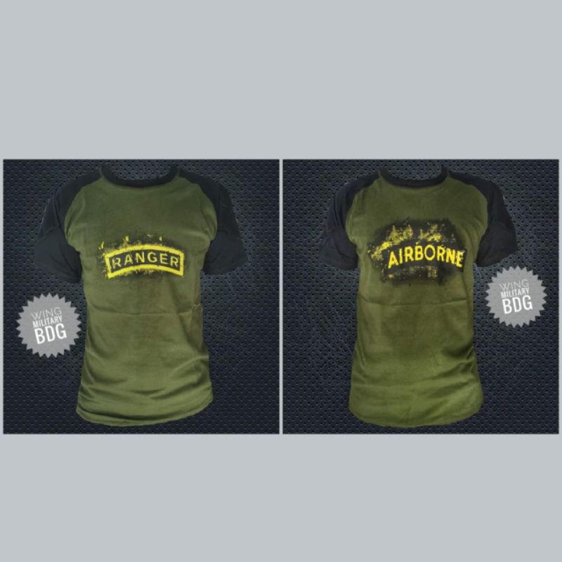 Kaos pendek Velcro Terbaru/kaos Tactical pendek/terkeren/termurah/kaos airborne pendek