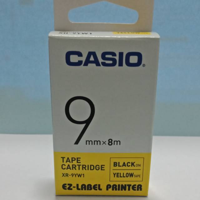 

Casio EZ Label Printer 9mm Black Ink Yellow