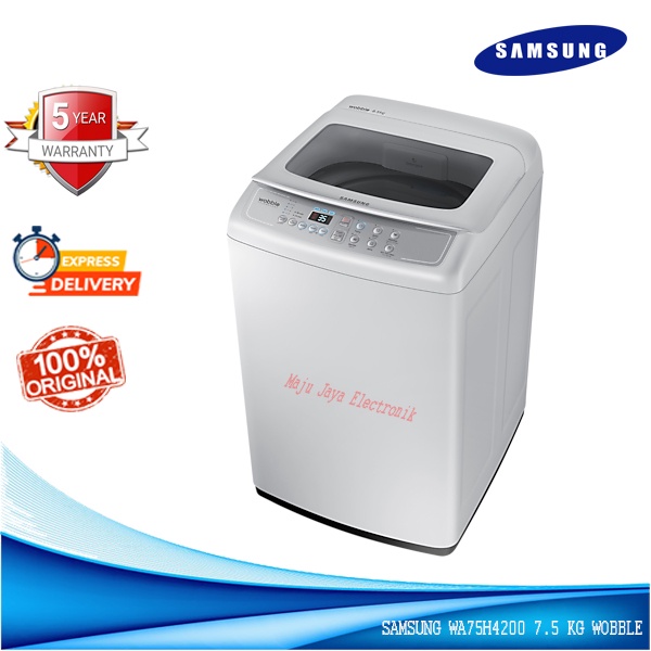 Mesin Cuci 1 Tabung SAMSUNG WA75H4200 7.5 KG Anti Lilit Otomatis WOBBLE