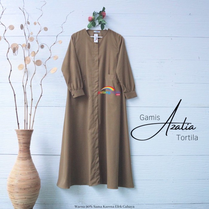 TERBARU      Gamis Basic Toyobo Azalia by Pelangi Hijab