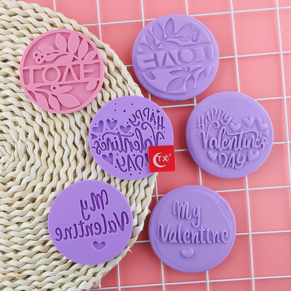 Cetakan Biskuit Nanas Pesta Pernikahan Ulang Tahun Fondant Stamp Love Acrylic Cookie Emboss Molds