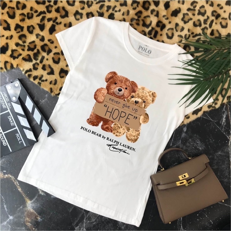 KAOS POLO BEAR by RALPH LAUREN // KAOS NEVER GIVE UP // KAOS POLO MURAH // POLO BEAR BY RALP LAUREN 