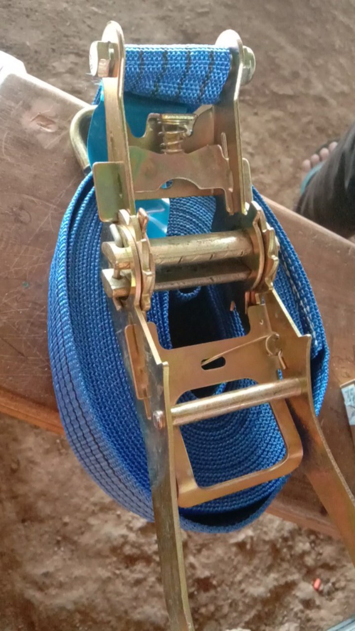 Rachet Tie Down 2x10m Cargo Lashing Tali Pengikat Barang Bak Truk