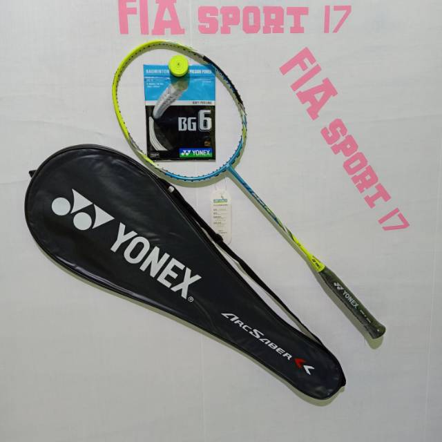 Raket badminton Yonex ArcSaber Fb kuning biru