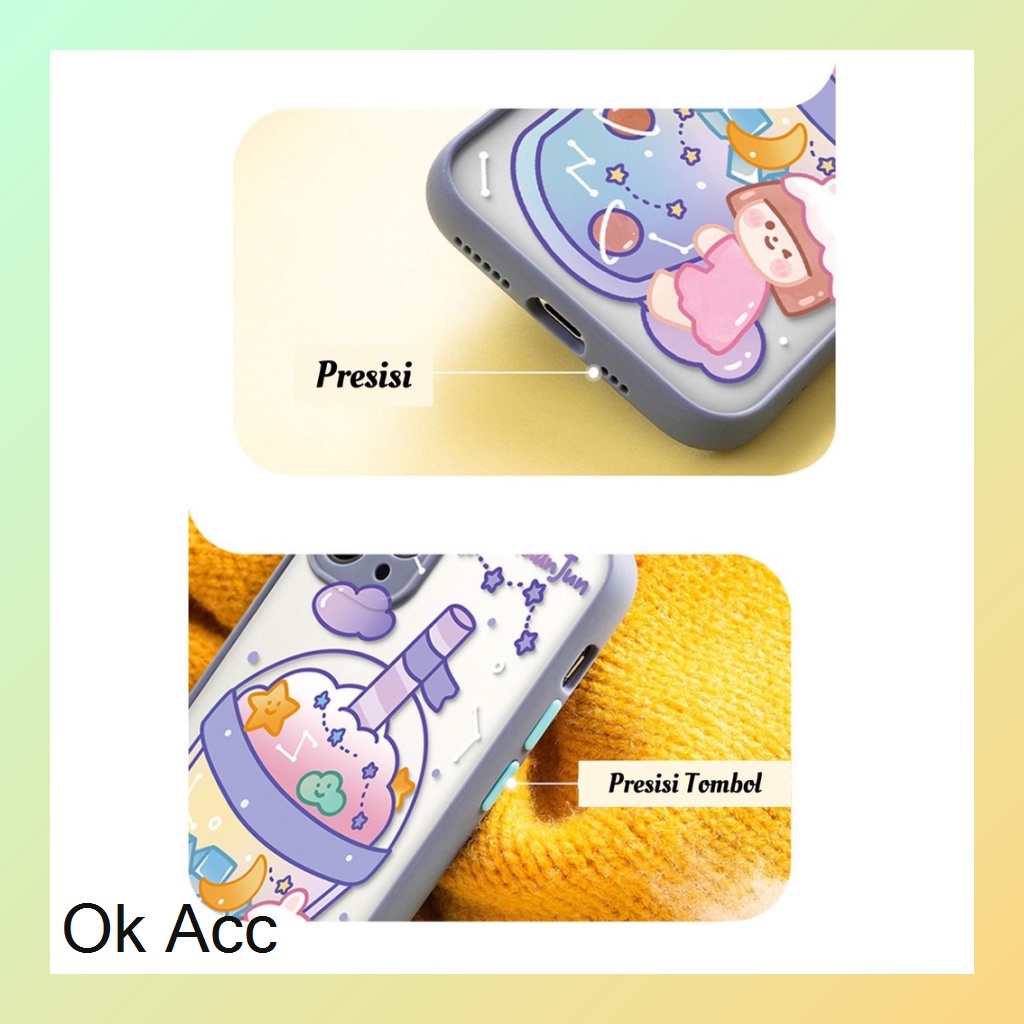 BARU Case Proteksi Anti crack shock Boba Lilac Ungu FM13 FM14 Xiaomi Redmi 5A 6A 8 9 Prime 9A 9i 9C 10 Note 4 4X 5A 7Pro 8 9 10s 10 5G Poco X3 M3 Vivo V20 V21 V23e  Y11 Y12 Y15 Y17 Y20 Y20i Y12s Y30 Y30i Y50 Y91 Y93 Y95 Infinix Smart 5 Hot 10s