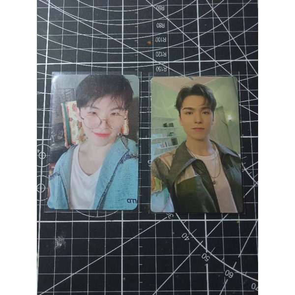 (ready) photocard  gomagz white woozi attaca Carver Vernon going magazine