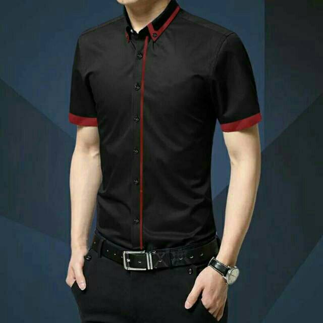 Kemeja Pria Lengan Pendek Kemeja Gandy