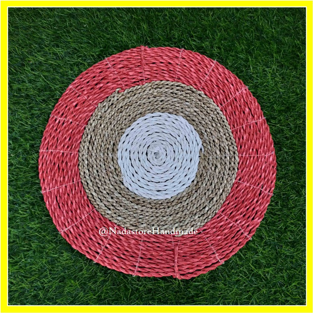 Placemat Seagrass / Plismat / Table Mat / Alas Piring ukuran Diameter 35 cm