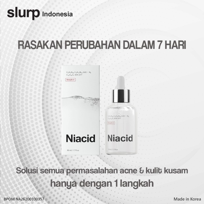 Serum Pemulih Wajah Niacid By Slurp Korea Exclusive Distributor