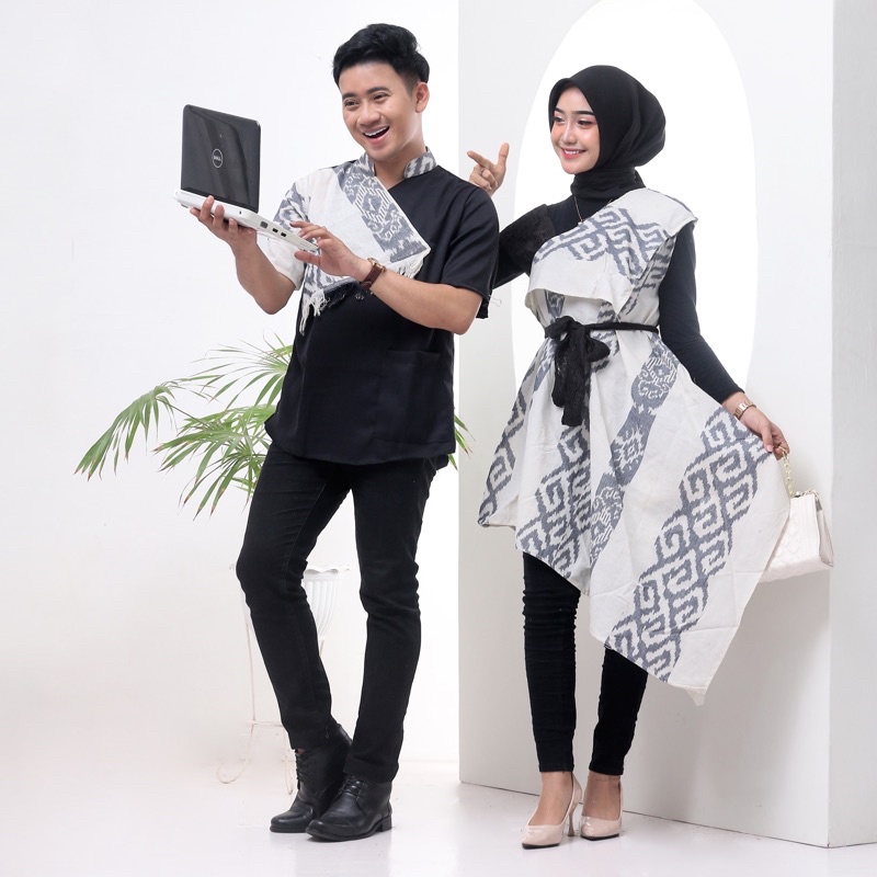 COUPLE TENUN SIERA AIDIL IVORY PUTIH KEISHAN.ID