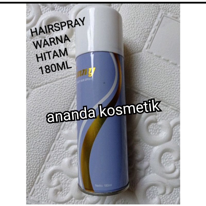 HAIR SPRAY WARNA KENNY 180ML HITAM