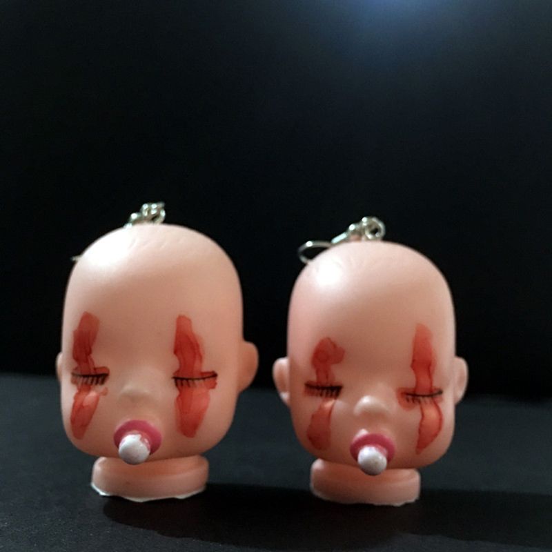 Siy Anting Kait Gantung Desain Boneka Bayi Tidur Lucu Handmade Untuk Wanita