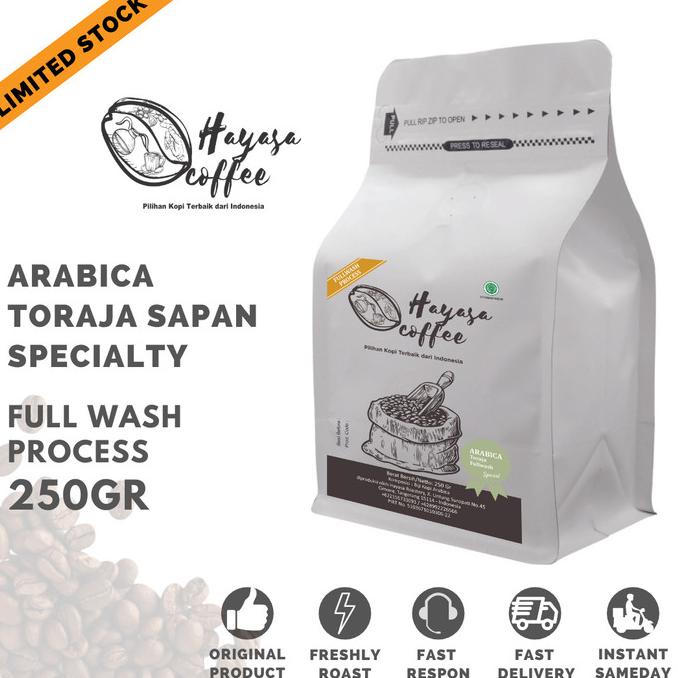 

Kopi Arabika Toraja Sapan Specialty 250gr (Limited Edition)