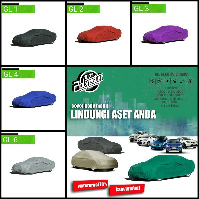 Cover Sarung Penutup Body Mobil Vios Civic Altis Bmw Mercedes Camry Accord Cielo Baleno Lancer