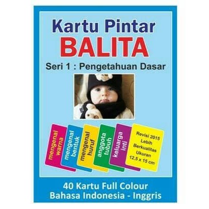 Mainan edukasi kartu pintar balita seri 1: pengetahuan dasar / Flashcard