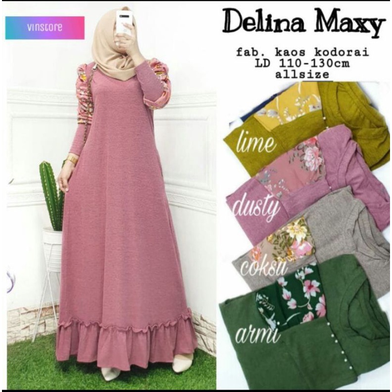 Delina Maxy by Vinstore Original Gamis Solo