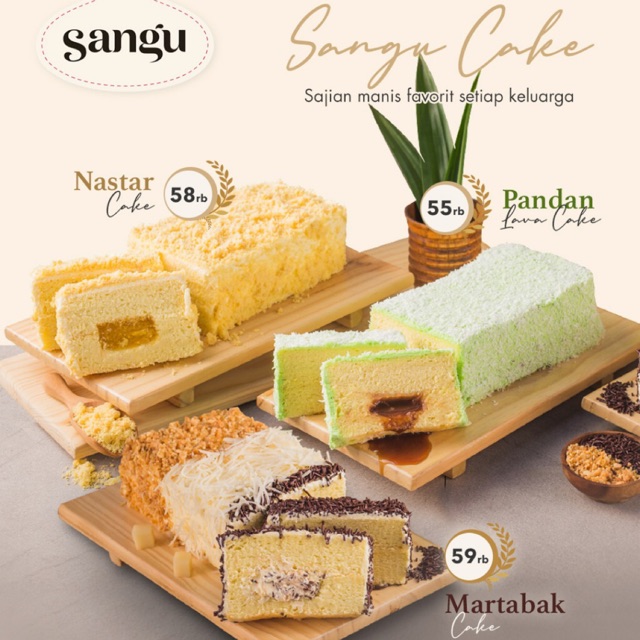 Sangu Cake Nastar, Pandan, Martabak