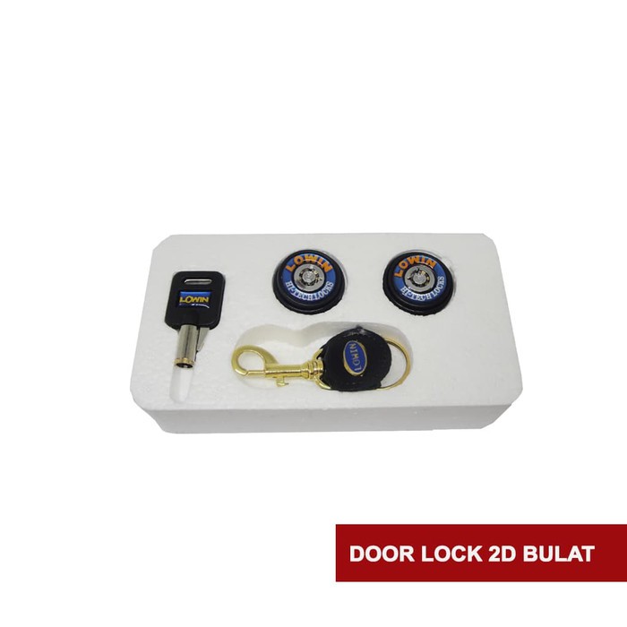 DOOR LOCK / KUNCI PINTU MOBIL 2D BULAT LOWIN