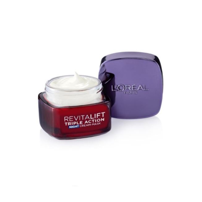 ☘️Yuri Kosmetik☘️ Loreal Revitalift Triple Action Night Cream 50ml / Cream Malam /Loreal X3 New
