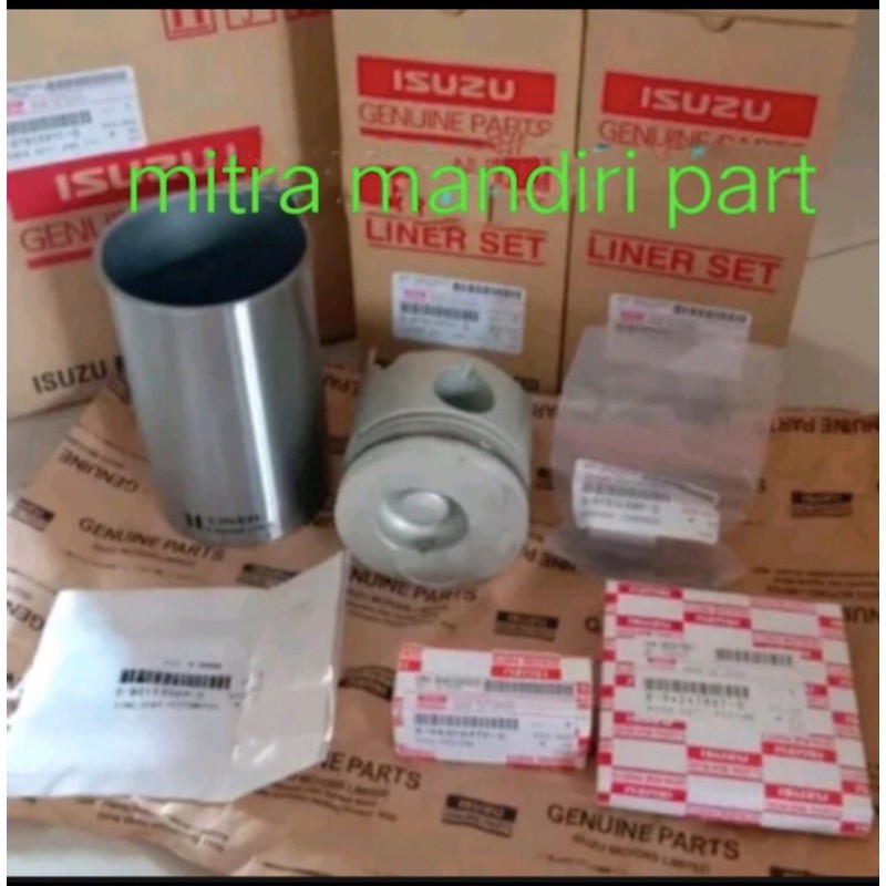 Liner set liner kit piston ring liner bushing set komplit isuzu panther 2,5 2500cc (ORIGINAL)