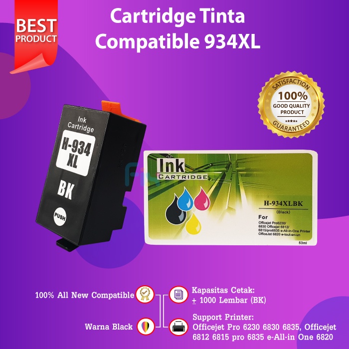 Tinta Compatible 934 935 934XL 935XL Officejet Pro 6230 6812 6815 Compatible