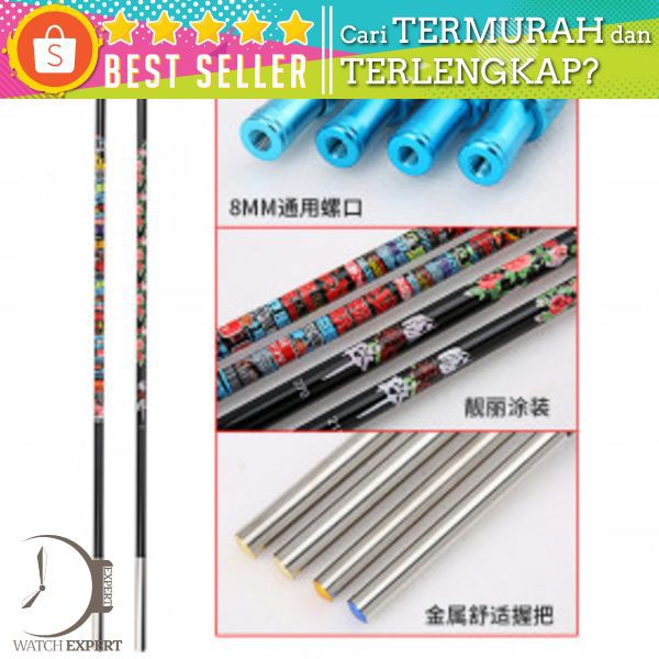 Joran Pancing Carbon Fiber Fishing Rod 2.4 Meter - Zhanjiang ZHN02 Hitam