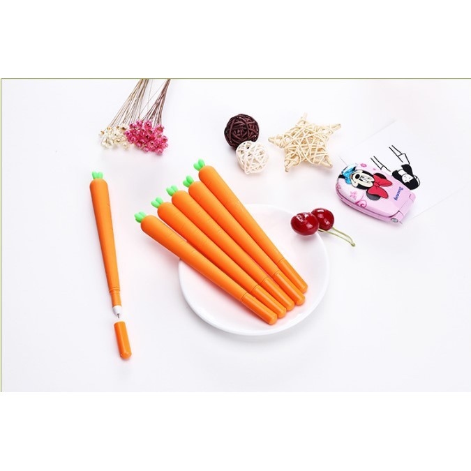 

New Arrival Bolpen pen pulpen tulis sekolah unik lucu murah bentuk wortel KSY097 Murah!