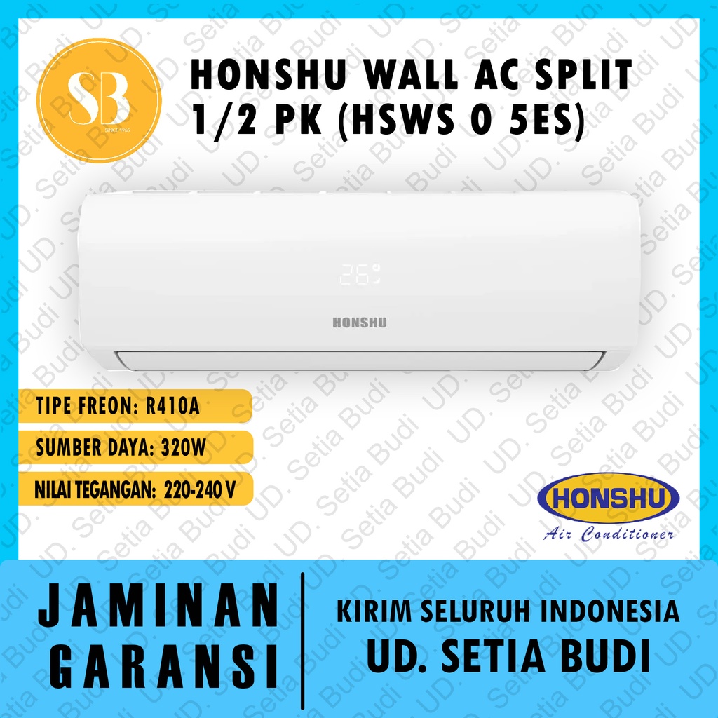 AC Honshu Split HSWS 05 ES 1/2 PK 0.5