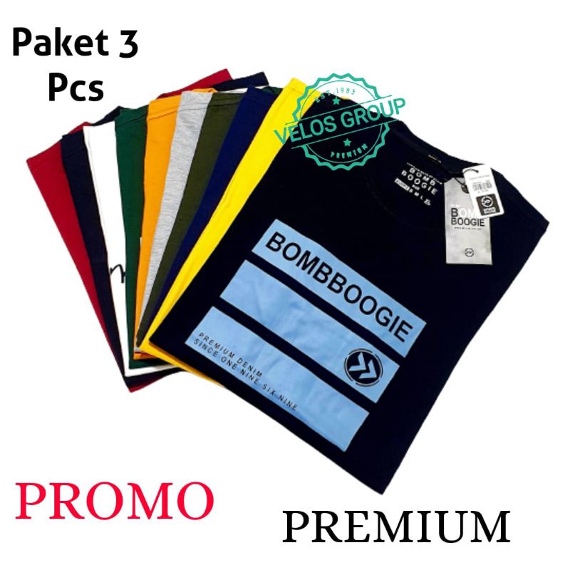 { isi 3pcs jika beli 1 } Kaos Distro Bomboogie / Kaos pria / Kaos pria dewasa / Kaos distro bandung 