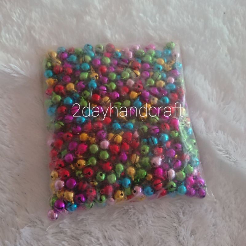 Lonceng Ukuran 10mm isi 1000 - Lonceng Warna - Kerincingan Kecil