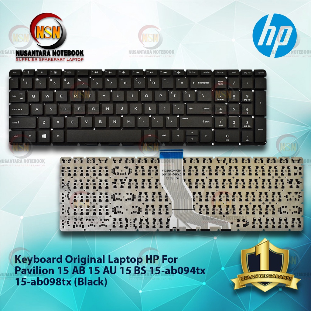 Keyboard HP Pavilion 15 AB 15 AU 15 BS 15-ab094tx 15-ab098tx