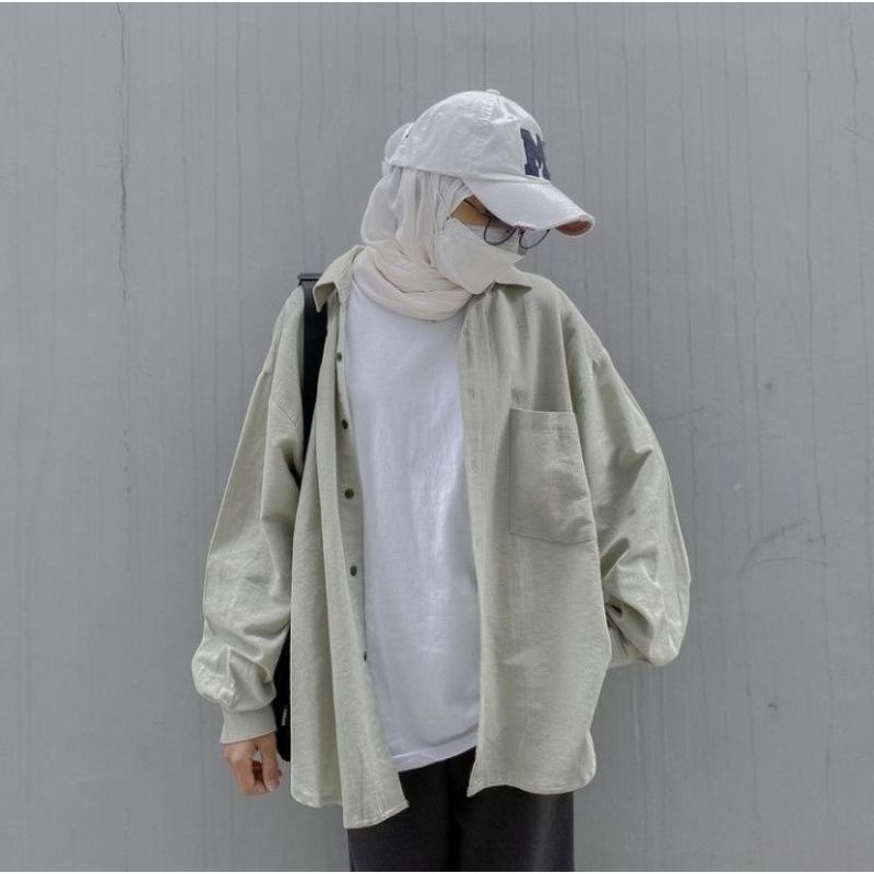 Kemeja wanita oversize linen / Olivia Shirt