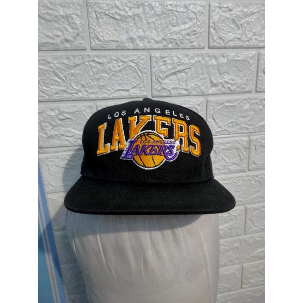 topi snapback lakers second original