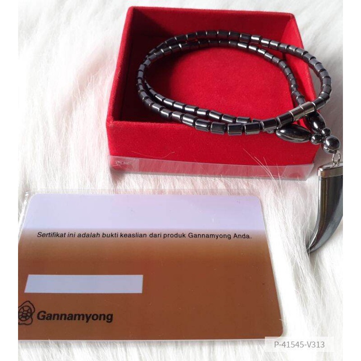 kalung kesehatan magnet asli dan bersertifikat gannamyong Taji besar v3