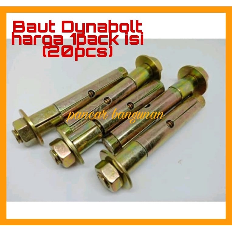 BAUT DYNABOLT 8mm x 85 isi 20pcs - BAUT DYNABOLT isi 20 pcs - BAUT DYNABOLT 8mm x 85 - BAUT DYNABOLT
