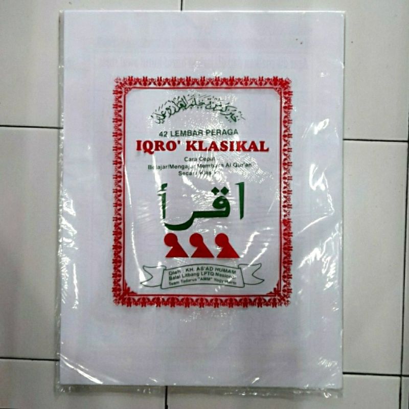 Alat Peraga Iqra Iqro Klasikal Super Besar Ukuran 64 x 48 Cm