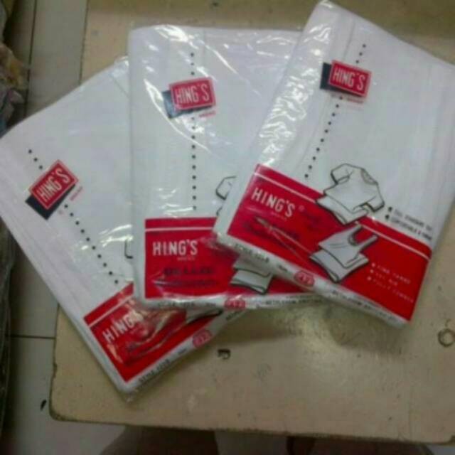 Kaos Singlet Pria Hings Kaos Dalam Pria Putih