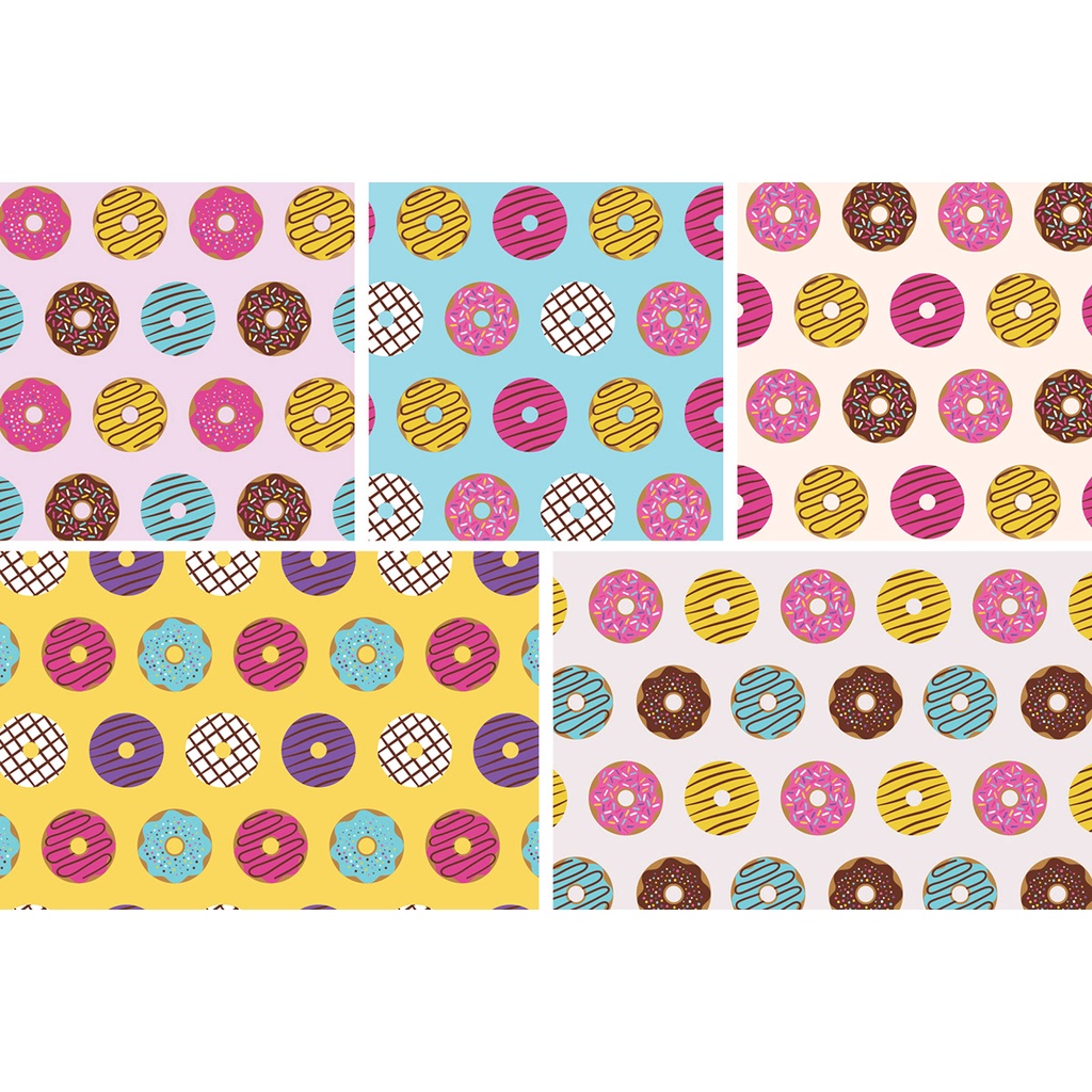 Donuts Seamless Patterns