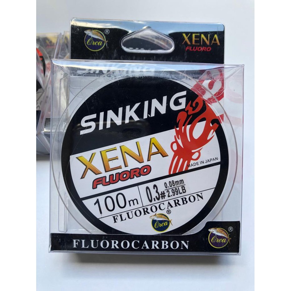 Senar Pancing Waderan Fluorocarbon Fast Sinking Orca Xena Fast Sinking - 0.06mm