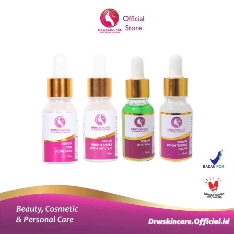 DRW Skincare Serum AHA BHA Retinol Dna Salmon Brightening Vit C E Glowing Skin